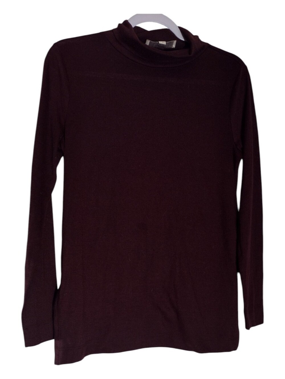 LOFT Women's Long Sleeve Turtleneck Sweater - Plum